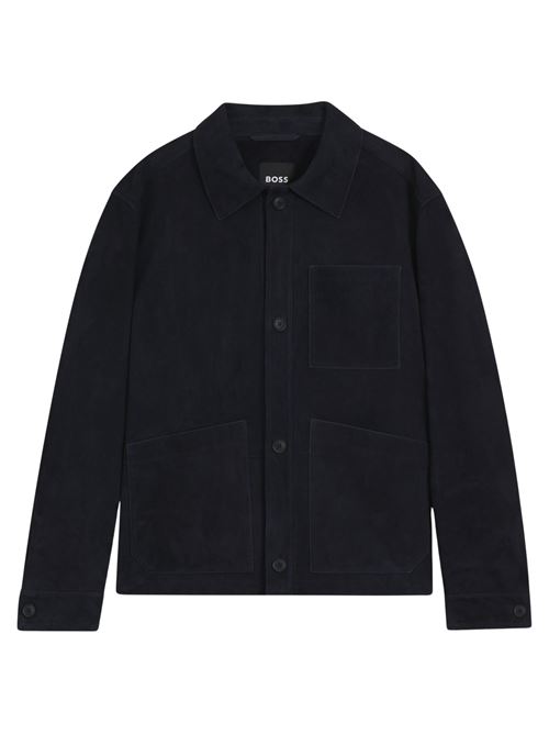 Giacca in pelle scamosciata Hugo Boss | 50543204404